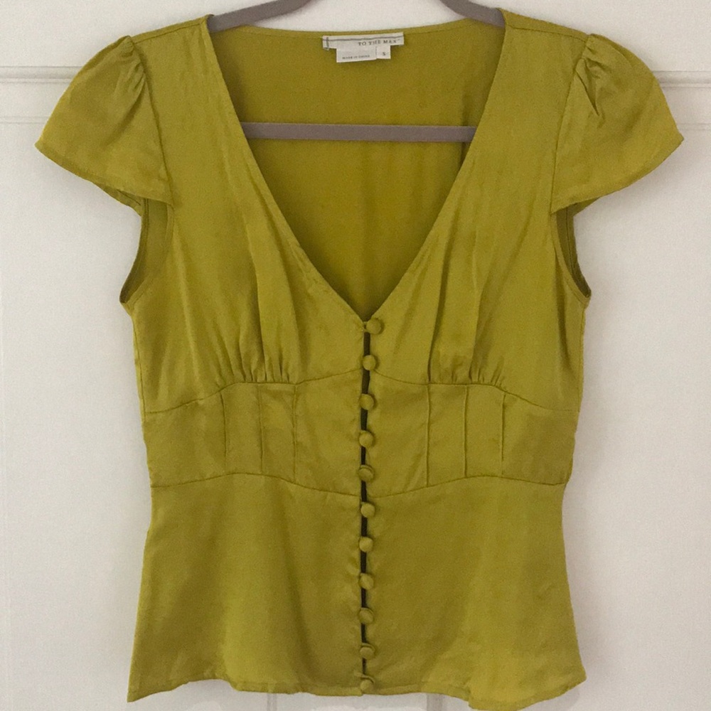 Lime Satin Corset Lace Up Sweetheart Top